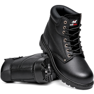 Rock Reptile Apprentice S1P SRC Leather Ankle Safety Boots – Black