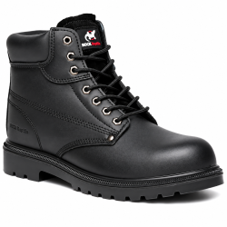 Rock Reptile Apprentice S1P SRC Leather Ankle Safety Boots – Black
