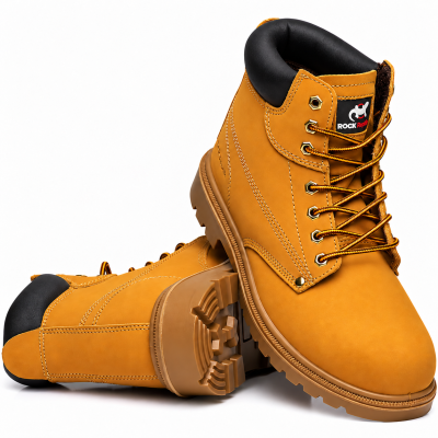 Rock Reptile Apprentice S1P SRC Nubuck Leather Ankle Safety Boots – Honey