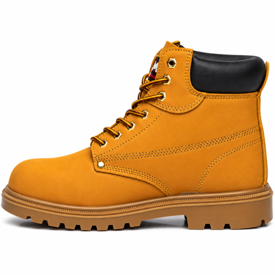 Rock Reptile Apprentice S1P SRC Nubuck Leather Ankle Safety Boots – Honey