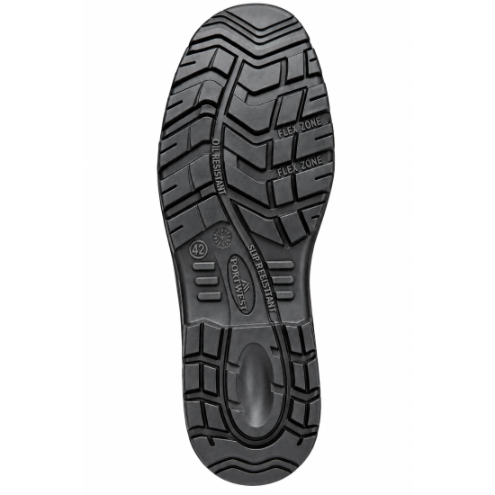 Portwest FD10 S3 HRO FO SC HI CI LG SR Steel Leather Mid Safety Boots – Black