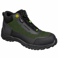 Portwest FE04 Girder S3S ESD Composite Mid Safety Boots – Black/Green