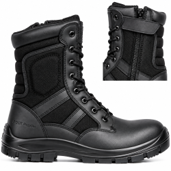 Rock Reptile Taskforce S1P SRC Leather High Leg Safety Boots – Black