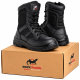 Rock Reptile Taskforce S1P SRC Leather High Leg Safety Boots – Black