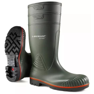 Dunlop Acifort Green Heavy Duty SAFETY S5 Steel Toe Cap Work Wellington Boots