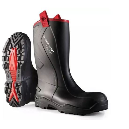 Dunlop Purofort Rugged S5 Steel Toe Cap Midsole Safety Wellington Rigger Boots 