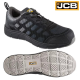 JCB Mens Lightweight Steel Toe Cap Safety Work Boots Black Trainers Shoes image