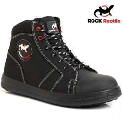 MENS BLACK BASEBALL SAFETY STEEL TOE CAP SNEAKER WORK SHOES TRAINERS