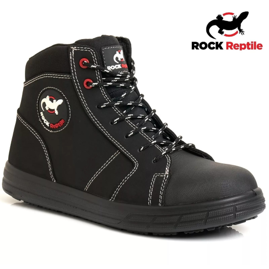 MENS BLACK BASEBALL SAFETY STEEL TOE CAP SNEAKER WORK SHOES TRAINERS Men's Safety Footwear image