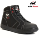 MENS BLACK BASEBALL SAFETY STEEL TOE CAP SNEAKER WORK SHOES TRAINERS Men's Safety Footwear image