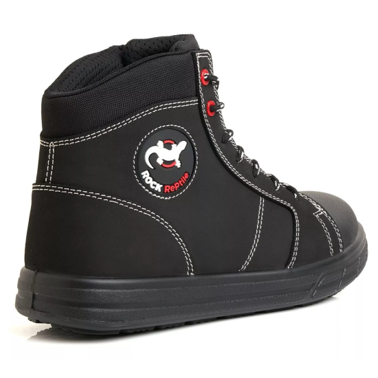 MENS BLACK BASEBALL SAFETY STEEL TOE CAP SNEAKER WORK SHOES TRAINERS Men's Safety Footwear image