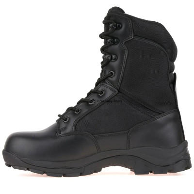 MENS COMBAT POLICE MILITARY WORK SAFETY STEEL TOE CAP TACTICAL HIGH BOOTS