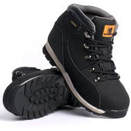 MENS LEATHER LIGHTWEIGHT SAFETY BOOTS STEEL TOE CAP WORK TRAINER PPE