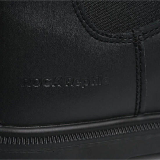 MENS LIGHTWEIGHT DEALER BOOTS CHELSEA SAFETY WORK STEEL TOE CAP LEATHER SHOES SZ Men's Safety Footwear image