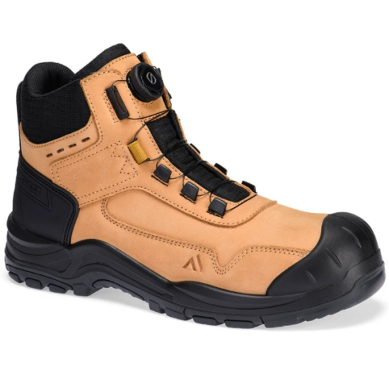 Mens PORTWEST Nubuck Mid Safety Boots Steel Toe Cap S3 SRC BOA Type Work Shoes image