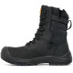 MENS TASKFORCE S3 WATERPROOF POLICE ZIP WORK STEEL TOE SAFETY BOOTS SECURITY image