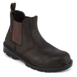 Portwest Dealer S1P FO SR Brown Chelsea Safety Work Boots