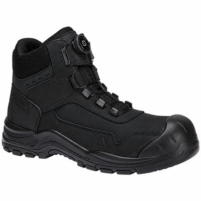 Portwest FC39 Steel Nubuck S3 Mid Safety Boots – Black