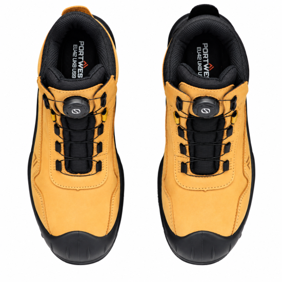 Portwest FC39 Steel Nubuck S3 Mid Safety Boots – Wheat