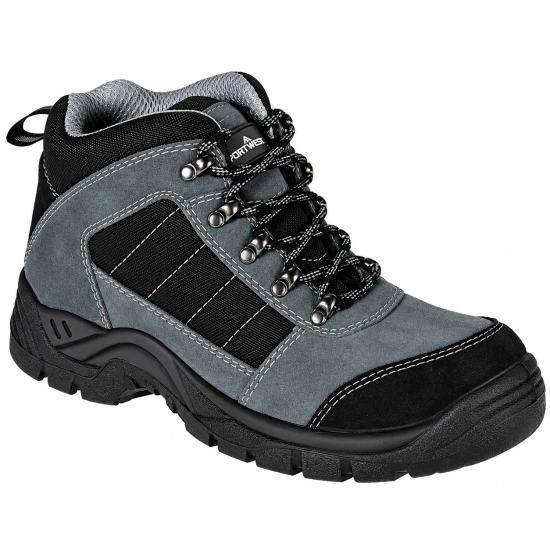 Portwest FW63 Steel Leather S1P SR Ankle Safety Boots – Black