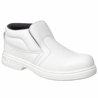 Portwest FW83 S2 Microfibre Slip-On Safety Boots – White