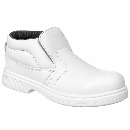 Portwest FW83 S2 Microfibre Slip-On Safety Boots – White