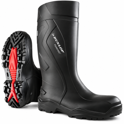 Dunlop Purofort+ S5 Safety Wellington Boots – Black