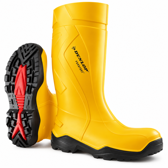Dunlop Purofort+ S5 Safety Wellington Boots – Yellow
