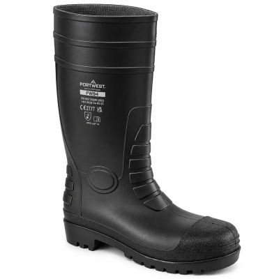 Portwest FW94 S4 FO CI Classic Safety Wellingtons – Black